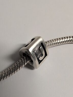 Pandora Sterling Silver Letter J  Charm